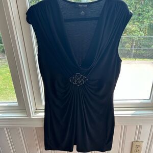 White House Black Market Women’s tunic with Embellished Detail, medium